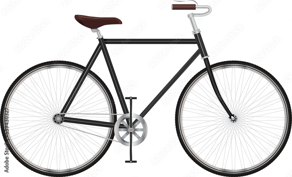 Bicycle Realistic Illustration Design Artwork Bicycle Realistic Illustration Design Artwork