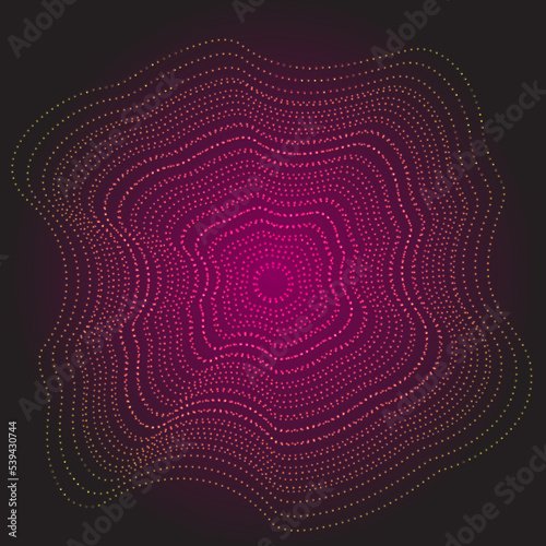 Obraz na płótnie sound waveform pattern for radio podcast cover, music player, video editor, voise message in social media chats, voice assistant, recorder. vector illustration w salonie