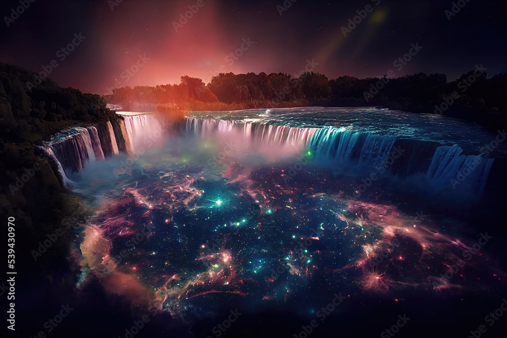 niagara falls lit up for indian independence day
