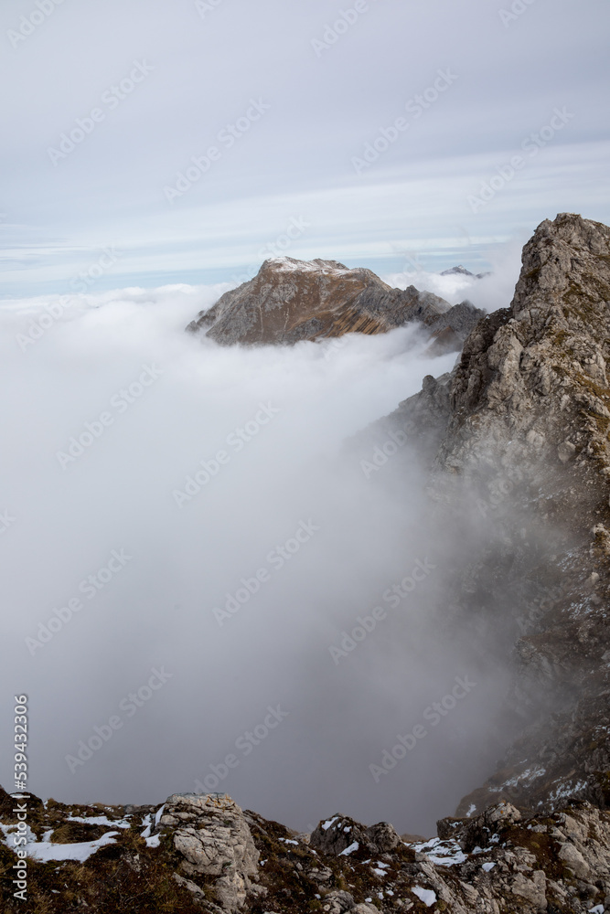 Die Oberstdorfer Alpen - Nebelhorn im Herbst