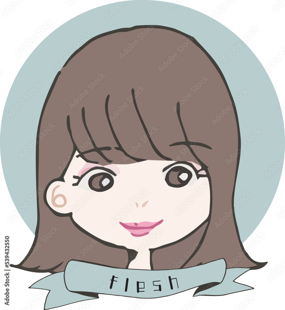 顔タイプ別イラスト【フレッシュ】 顔タイプ別イラスト【フレッシュ】