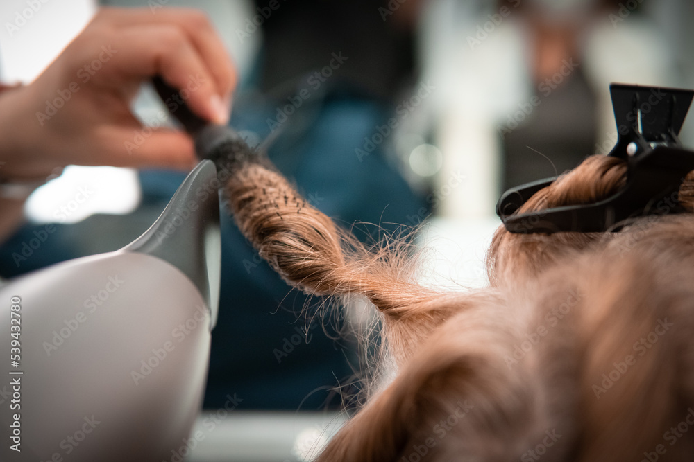 Naklejka premium pettinatura dei capelli
