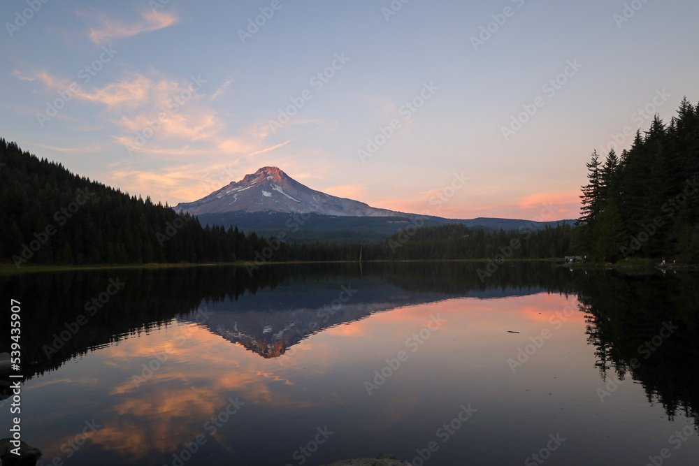 Sunset looking at Mt. Hood