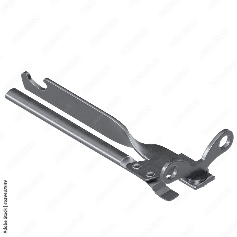 3d rendering illustration of a can opener 3d rendering illustration of a can opener