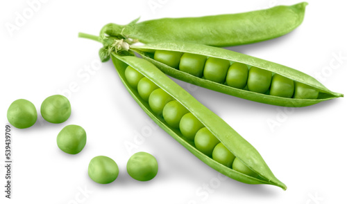 Fotografiet Green Peas in Pods