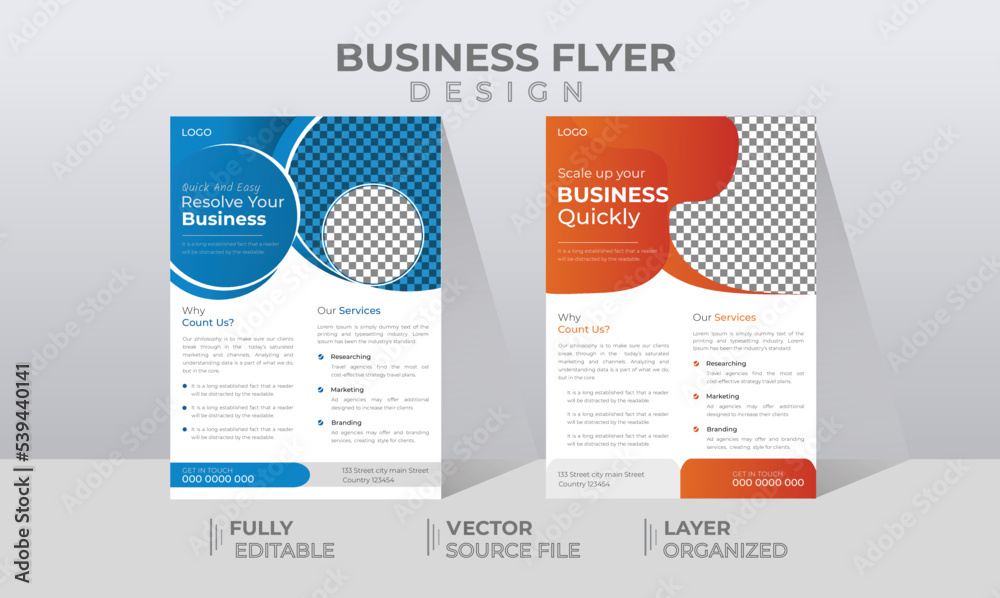 modern Business Flyer design template modern Business Flyer design template