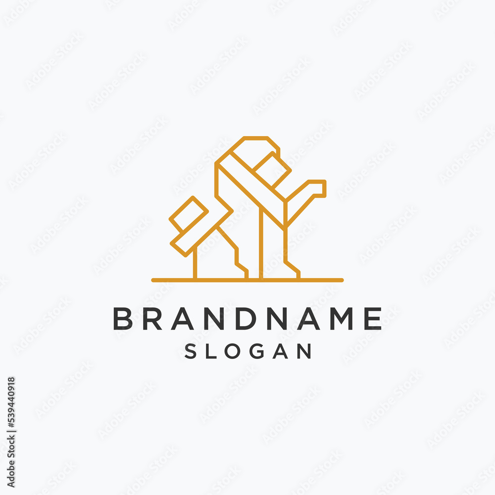 Lion logo template vector illustration design Lion logo template vector illustration design