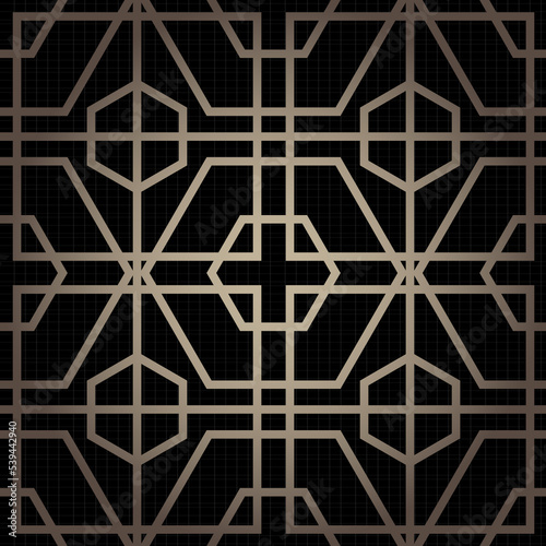 Art deco geometric patterned background