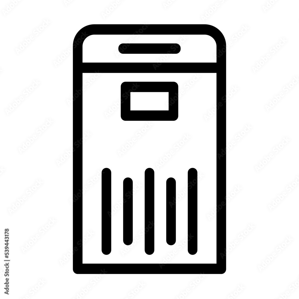 room air cleaner line icon vector. room air cleaner sign. isolated contour symbol black illustration room air cleaner line icon vector. room air cleaner sign. isolated contour symbol black illustration