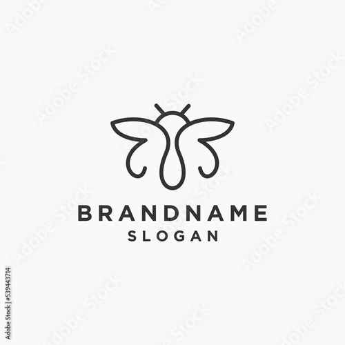 Butterfly logo template vector illustration design