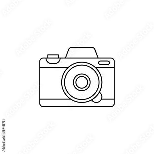 Mirrorless icon in line style icon, isolated on white background
