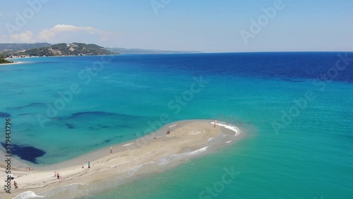 The famous head of the beautiful and wonderful beach of Possidi, Halkidiki, Greece.