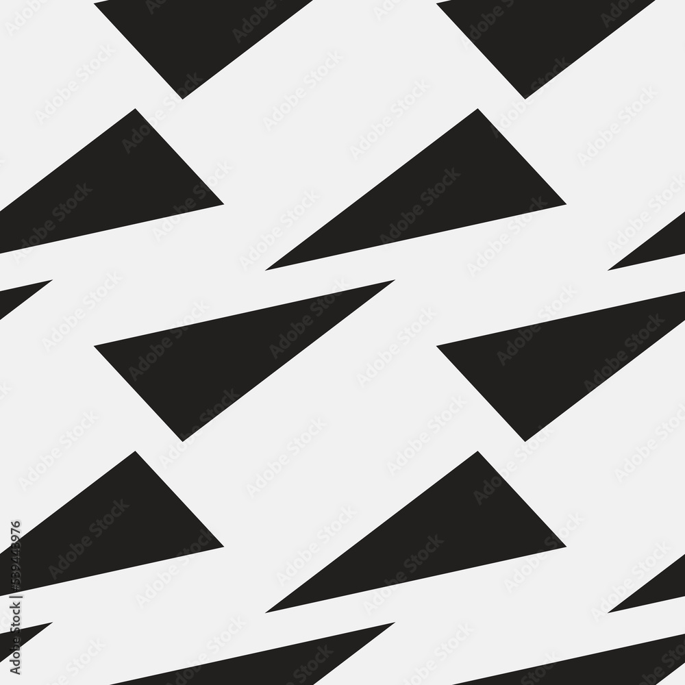 Seamless geometric black and white pattern of triangles Seamless geometric black and white pattern of triangles