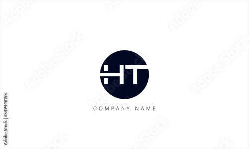 HT, TH Abstract Letters Logo Monogram
