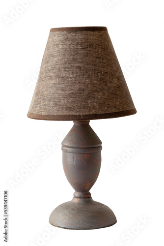 Plakat w ramie table lamp isolated