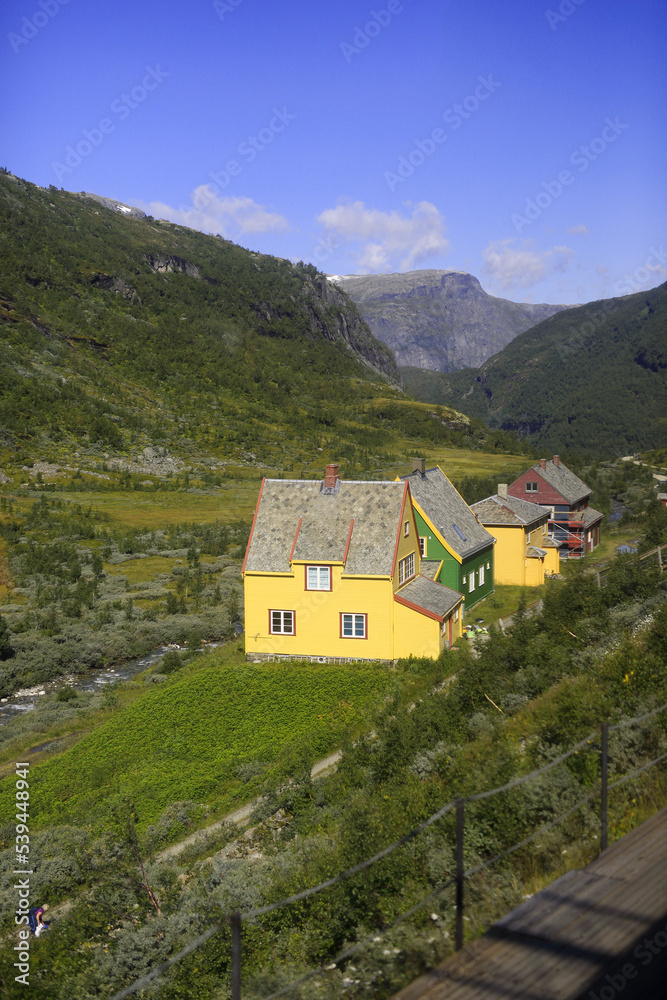 Small towns, houses and amazing scenery in the Norwegian fjords