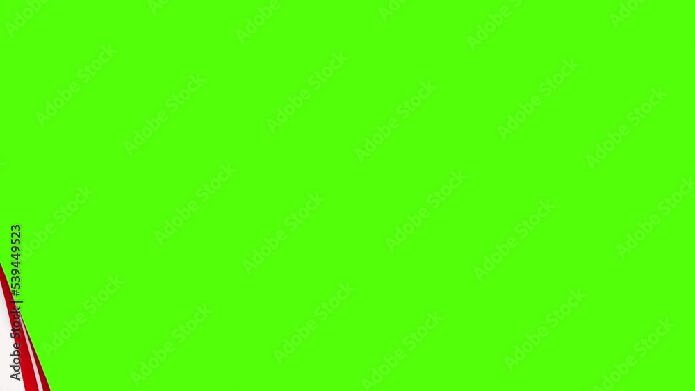 Candy cane patterned Christmas wrapping paper transition, peeling paper reveals a chroma green background