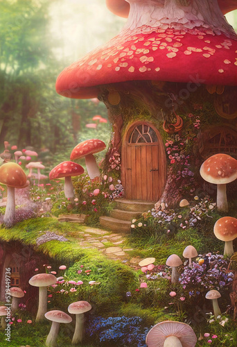 Fairy tale mushroom house