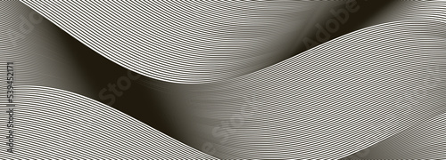 black and white abstract wavy background