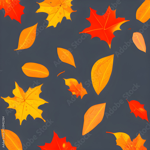 秋、紅葉をテーマにしたイラストです。