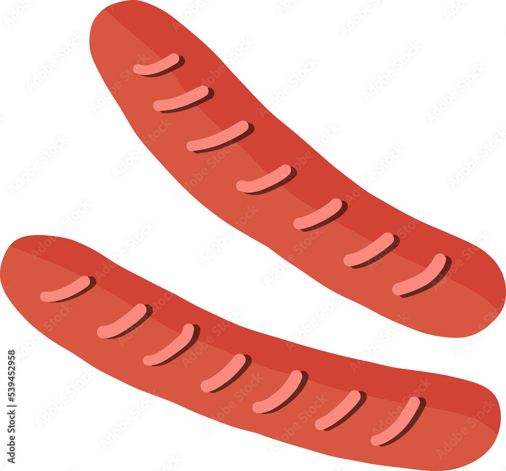 Sausage isolated transparent png