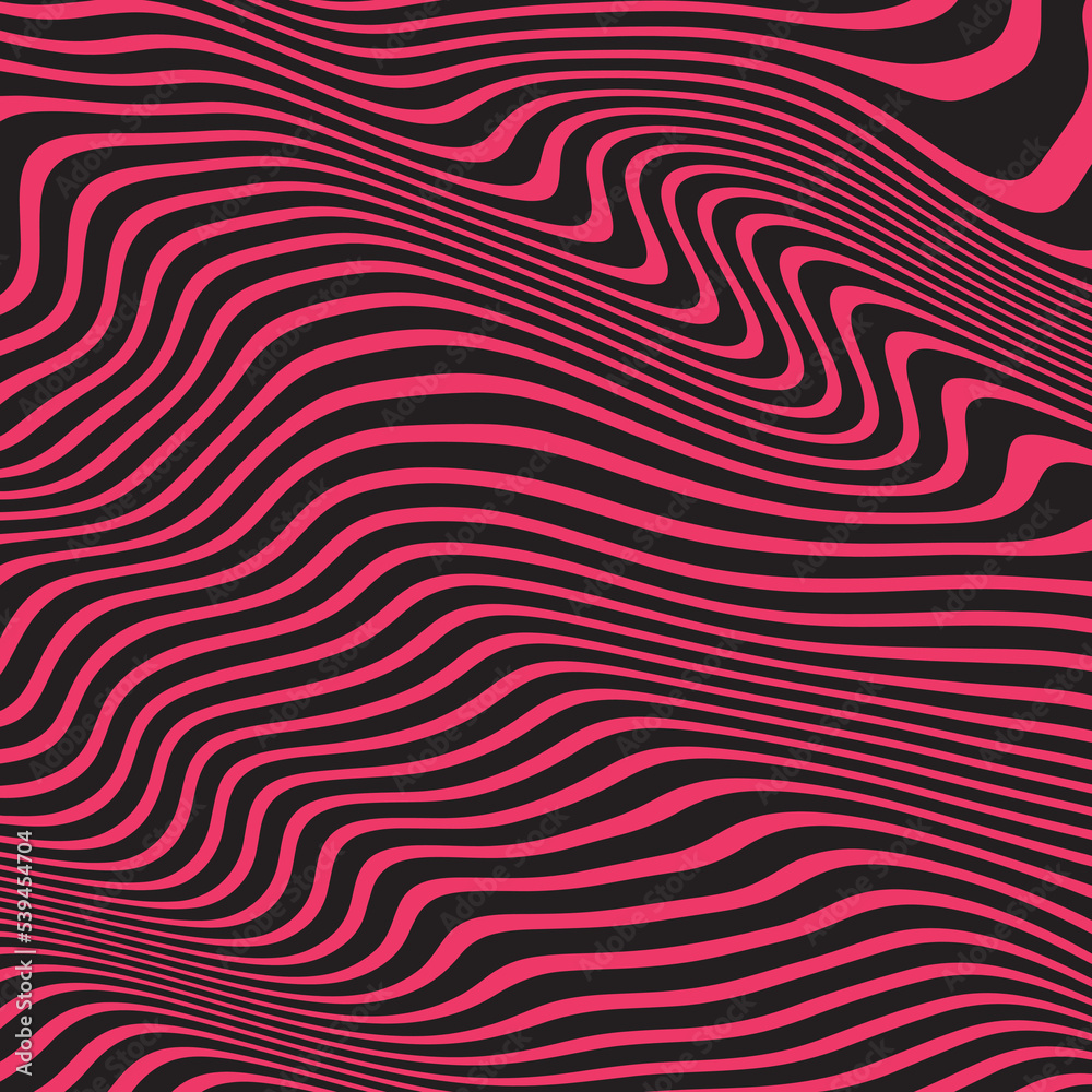 Black and pink line wave background Black and pink line wave background
