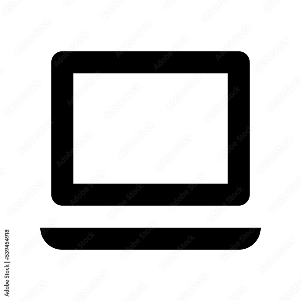 Laptop Flat Vector Icon