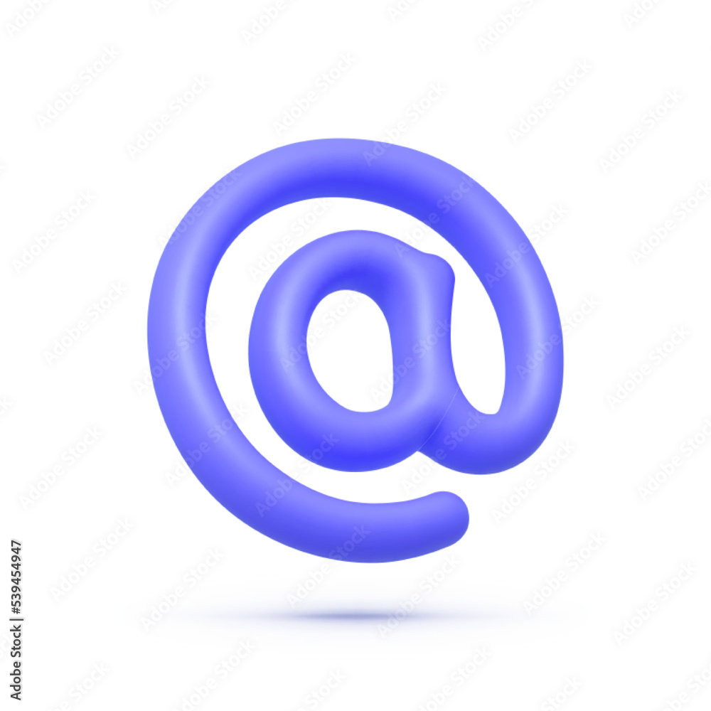 Email sign in 3d style on white background. Vector art illustration. White design. Update concept. Icon symbol. Information sign business concept. Vector illustration icon Email sign in 3d style on white background. Vector art illustration. White design. Update concept. Icon symbol. Information sign business concept. Vector illustration icon