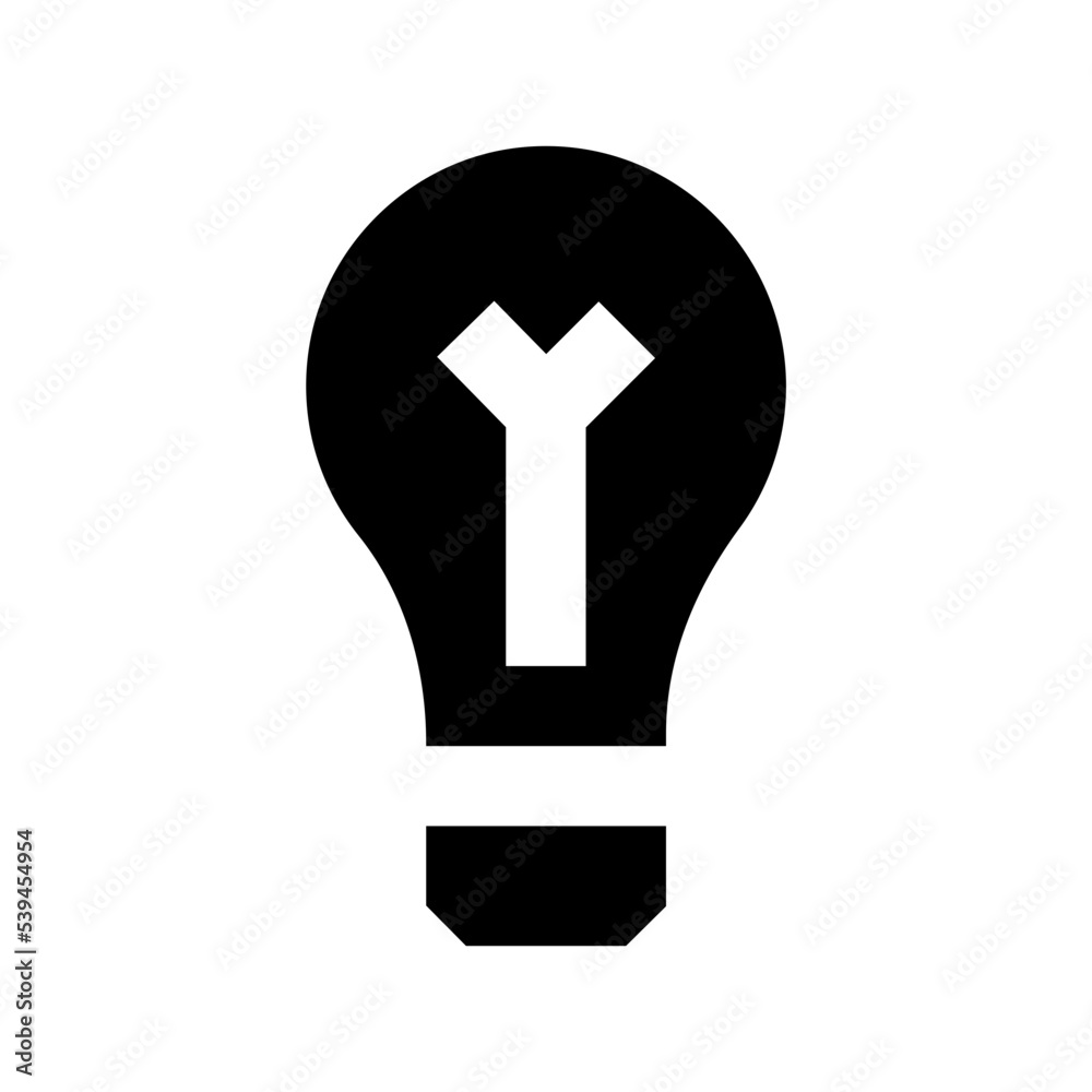 Light bulb Flat Vector Icon Light bulb Flat Vector Icon