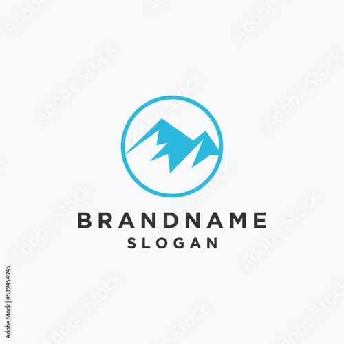 Mountain logo template vector illustration design