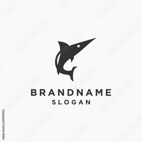 Shark logo template vector illustration design