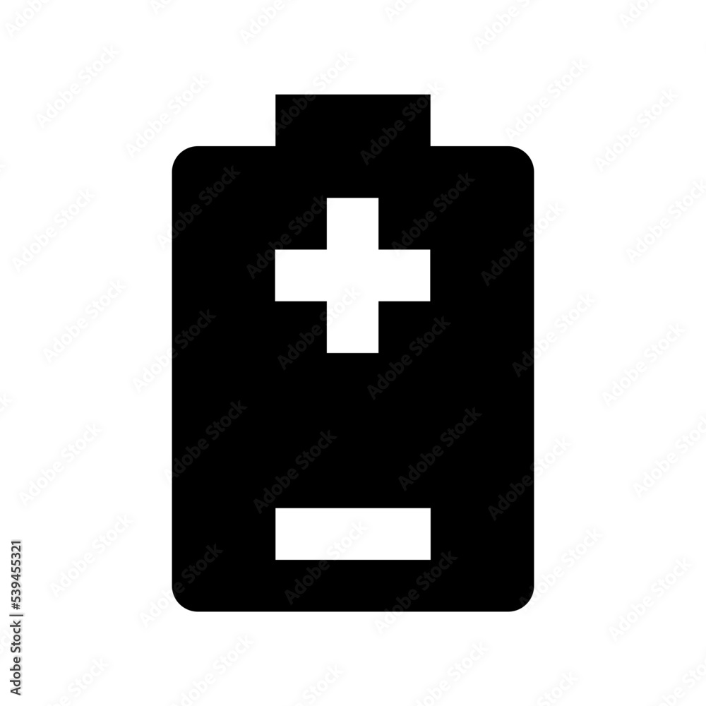 Mobile Battery Flat Vector Icon Mobile Battery Flat Vector Icon
