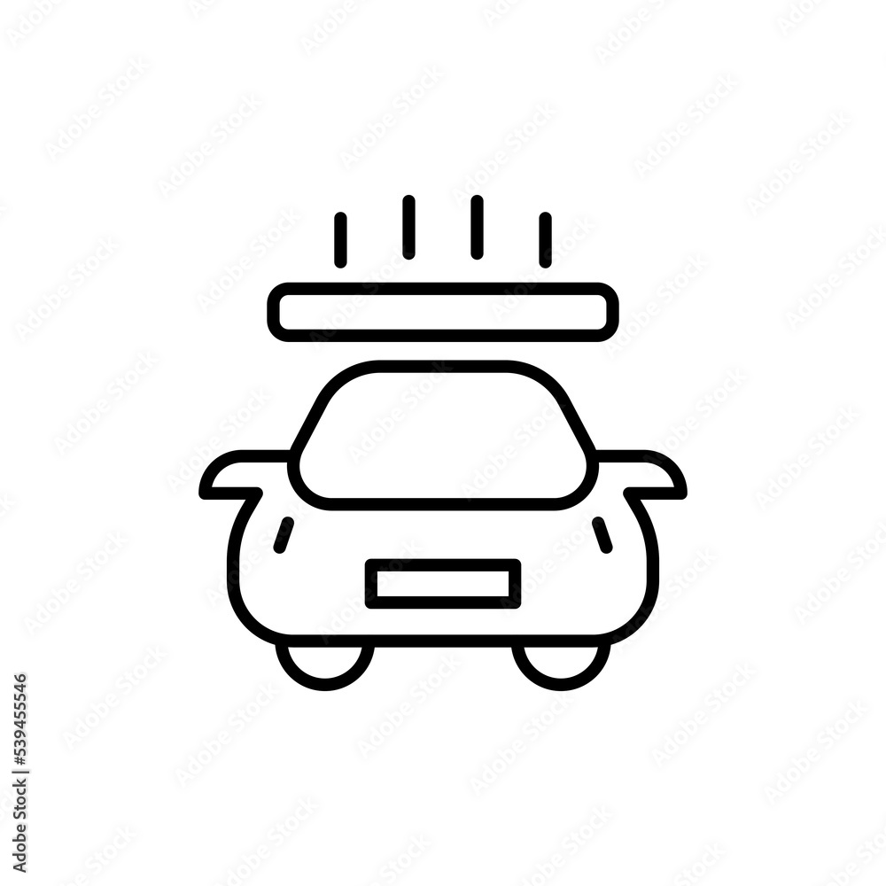 Car wash line icon. 24 to 7, rag, sponge, detergent, garage, karcher, cleanliness, salon, vacuum cleaner. Service station concept. Vector line icon for Business and Advertising Car wash line icon. 24 to 7, rag, sponge, detergent, garage, karcher, cleanliness, salon, vacuum cleaner. Service station concept. Vector line icon for Business and Advertising