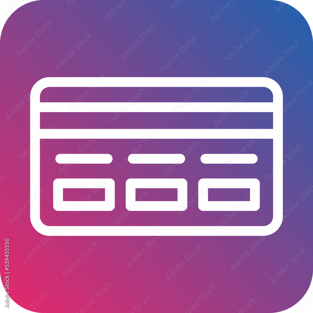 Credit Card Icon Style Credit Card Icon Style