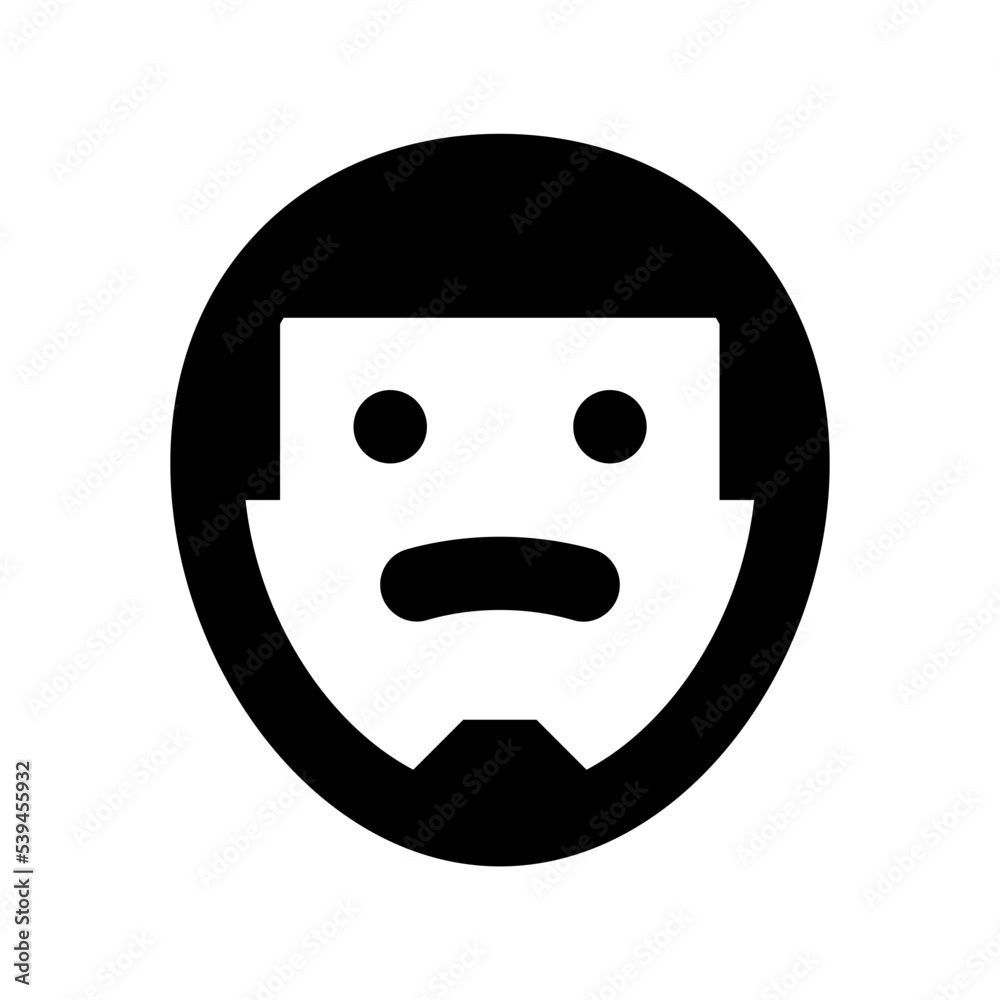 Chap Flat Vector Icon Chap Flat Vector Icon