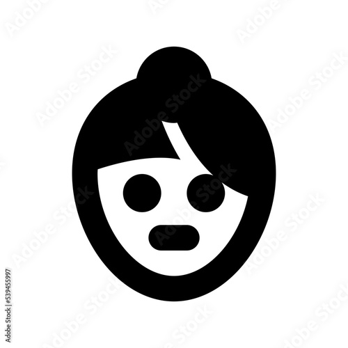 Female Avatar Flat Vector Icon