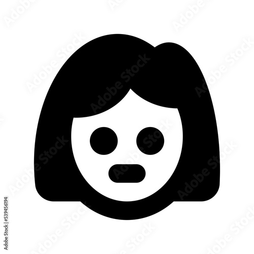 Little Girl Flat Vector Icon