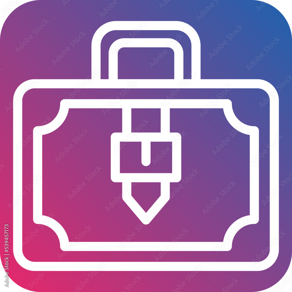Obraz premium Briefcase Icon Style