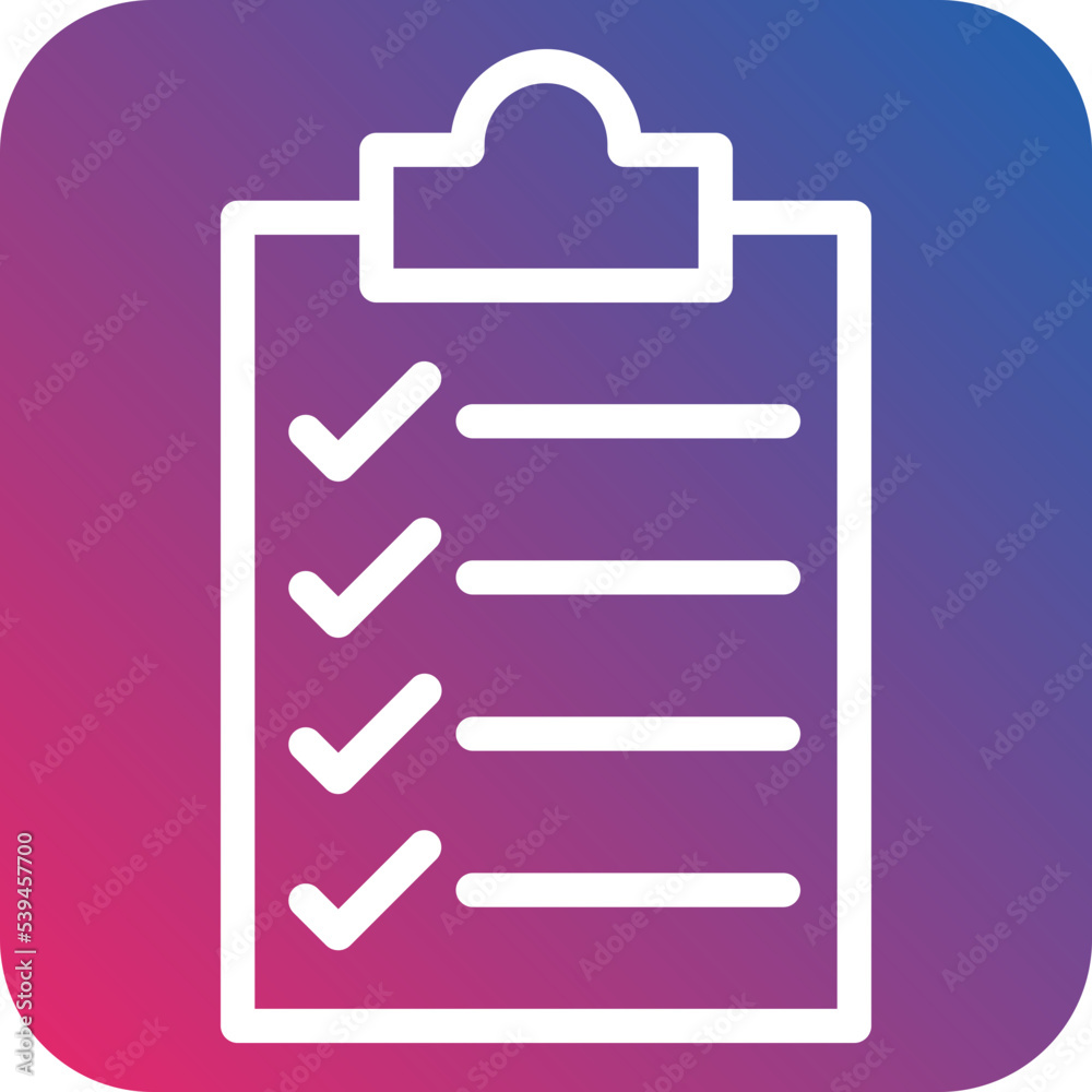 Obraz premium Checklist Icon Style