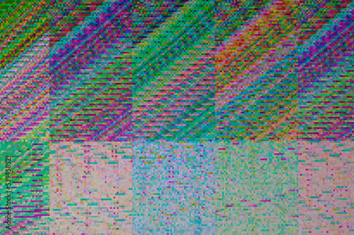 Pixel pattern of a digital glitch / Abstract background, pattern of a digital glitch.