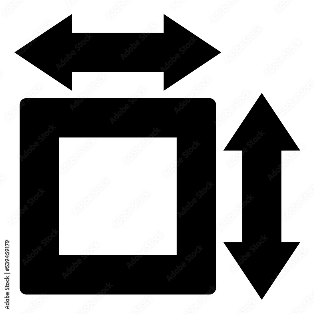 Square Measurement Flat Vector Icon Square Measurement Flat Vector Icon