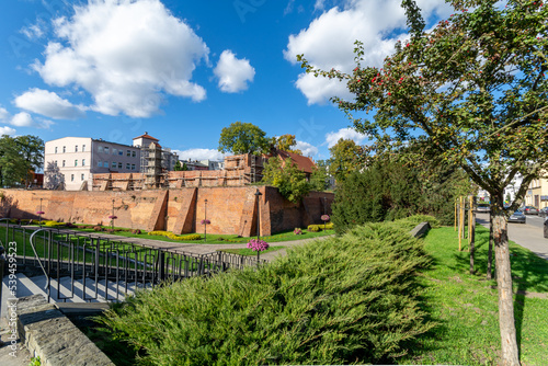 Defensive walls of the old town of Grudziadz, Poland