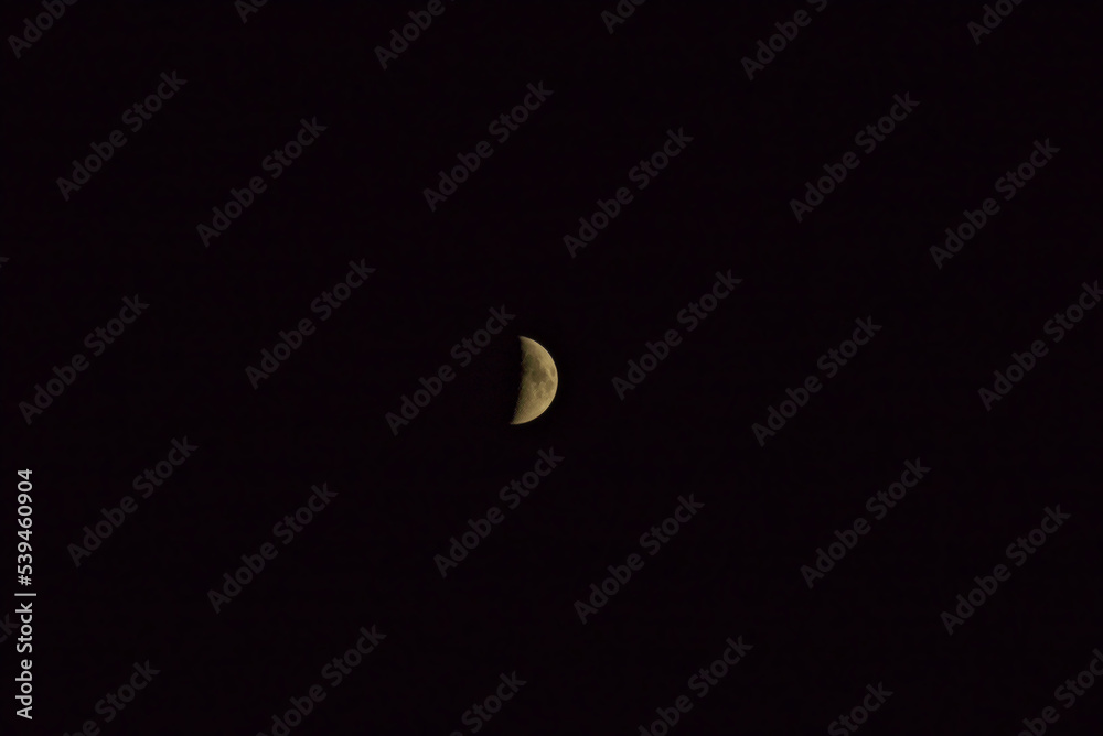 photograph of the disk of the moon at night high in the night sky photograph of the disk of the moon at night high in the night sky