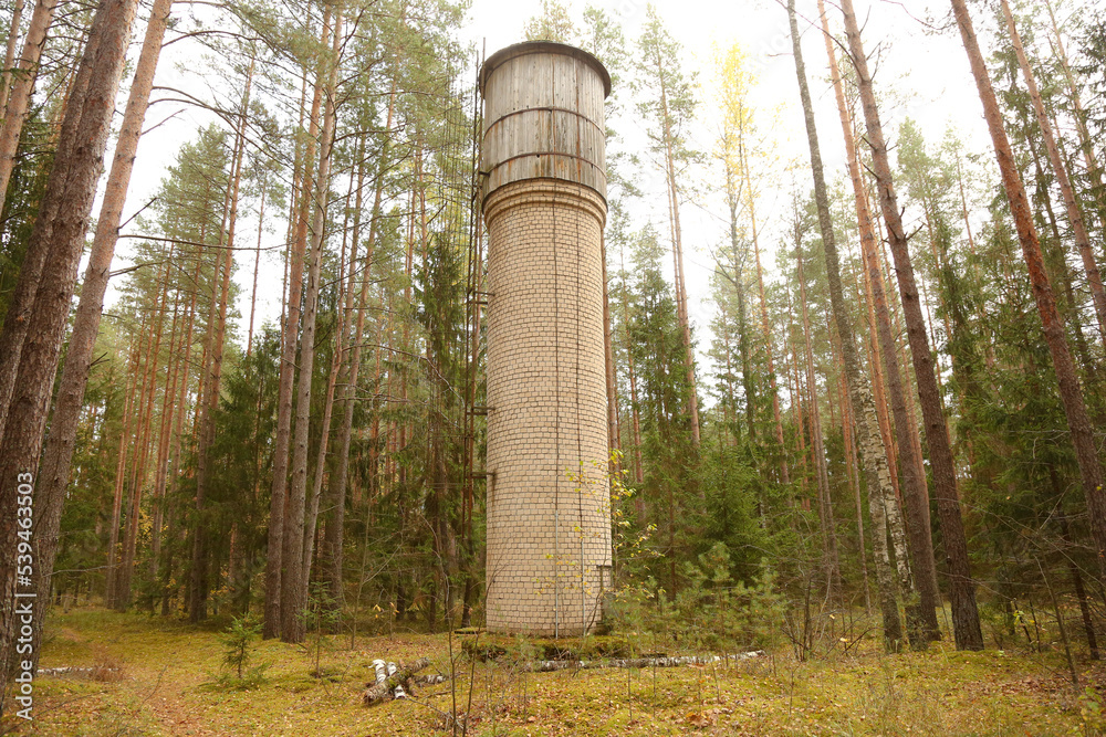 Fototapeta premium Abandoned water tower
