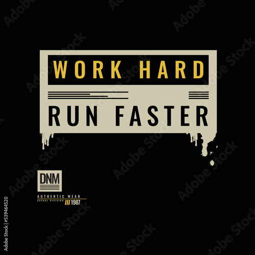 Run faster t-shirt and apparel design