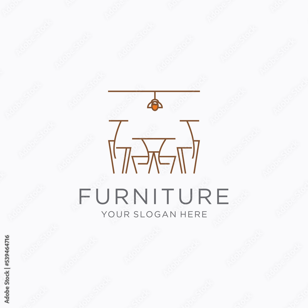 Furniture logo icon design template flat vector Furniture logo icon design template flat vector