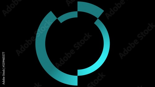 Rotating Motion View neon Shiny Magical logo Blooming With Glitter Starry Effect On Dark Blue Background 3D Rendering,3d render of a symbol glittering on the night