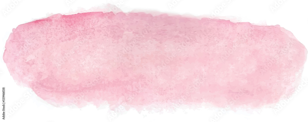 Watercolor painting. Pink watercolor on white background.