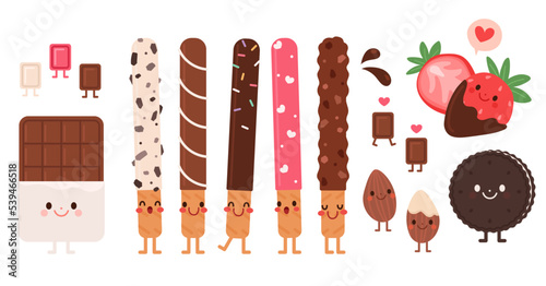 Pepero Day illustration commemorating the 11th of November. Pepero event concept vector illustration.
