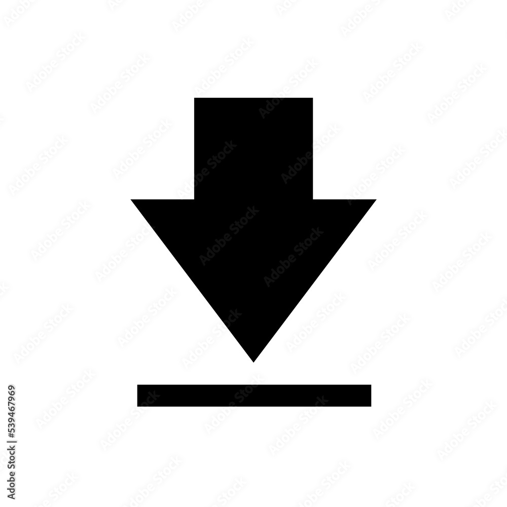 Download icon isolated on white background Download icon isolated on white background